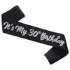 Black It's My 30th Birthday Sash Funny 30th Birthday Sash