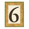 Grasslands Road Estate Pineapple 3 by 4-Inch Build Your Address Plaque with Magnetic Tile, Number 6