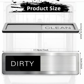 Magnete für Spülmaschine Clean/Dirty Sign, Clean Dirty Dishwasher Sign, Verwendet für Reinigung und Schmutz Erinnerungszeichen, Magnete Kühlschrank Modische Küchendekoration