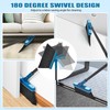 JEHONN Dustpan and Brush Set, 54 inches Long Handle Swivel