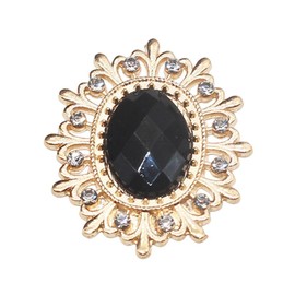 10PCS 28 * 25MM Rhinestone Buttons for Needlework Sewing Flatback Embellishments Decorative Button for Clothing DIY Manualidades Wedding Accessories Decorative