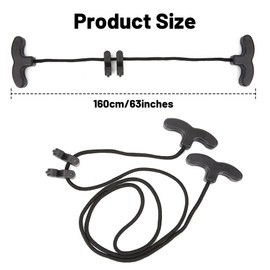 Omoojee Crossbow Cocking Rope, 63 inch Crossbow Cocking Device, T Handle Crossbow Draw Assist