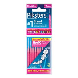 Piksters Interdental Brush Size 00 Pink X 10