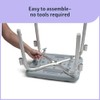 Medline Bath Bench Shower Seat with Padded Armrests, Ideal for