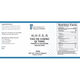 Bio Essence Health Sicecce 2165 Tao He Cheng Qi Tang/Persica & Rhubarb Decoction 100g