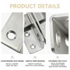 Bwintech 2 Pcs 2.4 Inch Satin Nickel Flip Gate Latches,