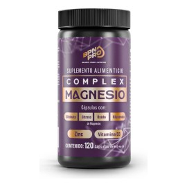 Magnesio Citrato de Magnesio Gluconato de Magnesio Glicinato de Magnesio con Zinc Vitamina D3 BPN PRO 120 Cápsulas, Ósea Inmunológica, Descanso, anti-estrés y energía, Mejor sueño, Vitalidad y energía