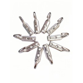 Heavy Duty Stainless Steel 316 Wall Hooks, Marine Grade Wall Hanger Key Hook Wall Mounted Coat Hook Hanging Garage Hook Storage Hooks Screw Utility Hooks (10Pack)