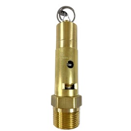 Brass, 1" NPT Industrial Hard Seat Safety Pressure Relief Valve, Made In The USA (150 PSI / 598 SCFM)