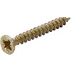 Kraftmann 80961 Pozidriv Pz2 Multi-Purpose Screws, Gold, 3.5 x 30