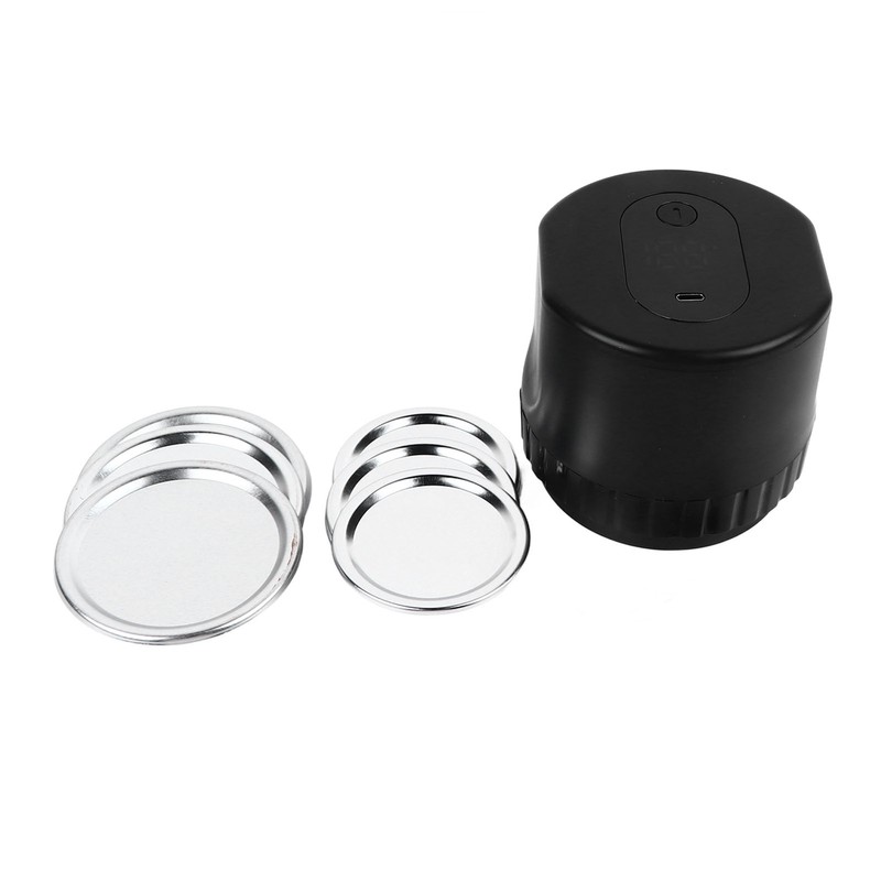 Electric Mason Jar Vacuum Sealer Kit with 10 Jar Lids