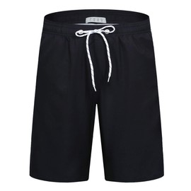 APTRO Men's Swim Trunks Swimming Shorts Board Shorts Quick Dry Beach Shorts Big and Tall Swim Shorts Black MK127 XL
