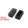Sourcingmap 25mm x 50mm Plastic Rectangle Cap Tube Inserts End