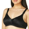 Bali Women's Double Support Wire-Free Bra, Black, 36B