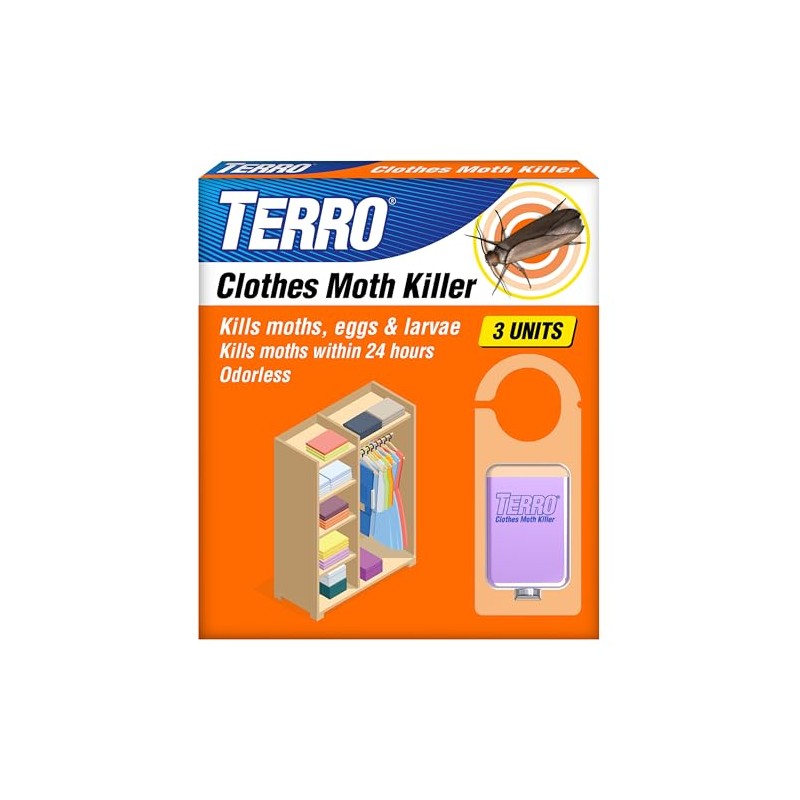 Terro Clothes Moth Killer - Odorless Protection for Your Garments