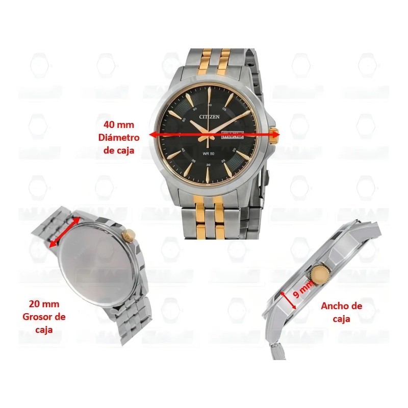 Reloj Citizen 60676 Bf2018-52e Quartz Hombre *watchsalas* Color del fondo