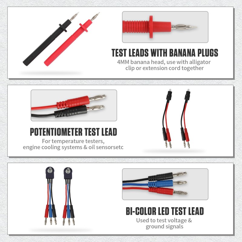 BELEY 104PCS Automotive Test Lead Kit Electrical Breakout Multimeter Test