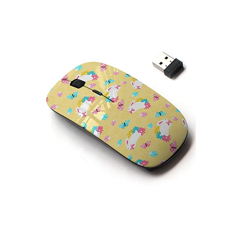 2.4G Wireless Mouse with Cute Pattern Design for All Laptops