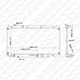 RAYTEN CU13068 Radiator Compatible with Honda Fit 2009 2010 2011 2012 2013 1.5 L4