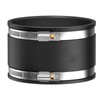 100 mm flexible rubber sleeve, rubber coupling with stainless steel