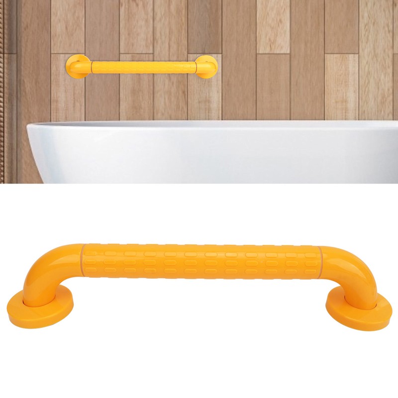 Bathroom Grab Bar Yellow Stainless Steel Anti Slip Anti Fall