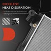 A-Premium Engine Coolant Radiator Assembly with Transmission Oil Cooler Compatible