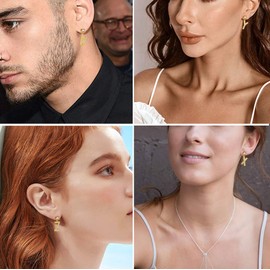 Initial Letter Dangle Drop Earrings X Monogrma Earrings for Women Girls for Valentine Day 925 Sterling Silver Monogram Name Earings Anniversary Jewelry with Gift Box FE0116X-Y