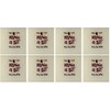 Chateau Wine Grapes Coasters for Drinks 4x4 Set of 8