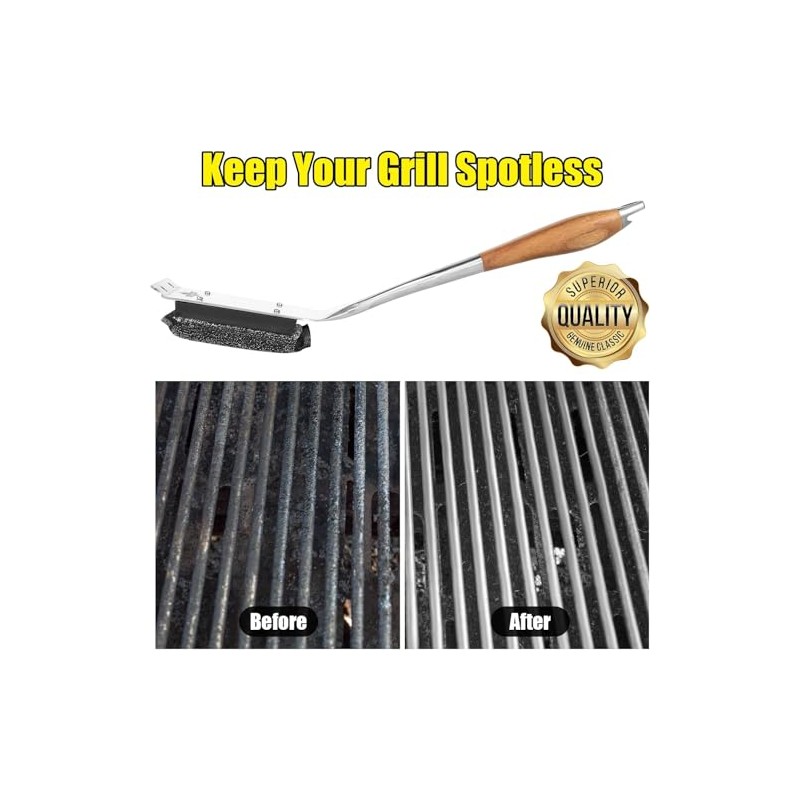 XUDAKAIXIN BBQ Replaceable Scraper Cleaning Head, Durable for Cast Iron