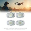 4Pcs LED Strobe Light High Brightness Waterproof Portable Wireless Flashing