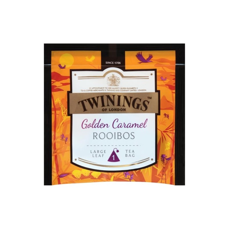 Twinings Discovery Collection Golden Caramel Rooibos, 30 Large Leaf Pyramid