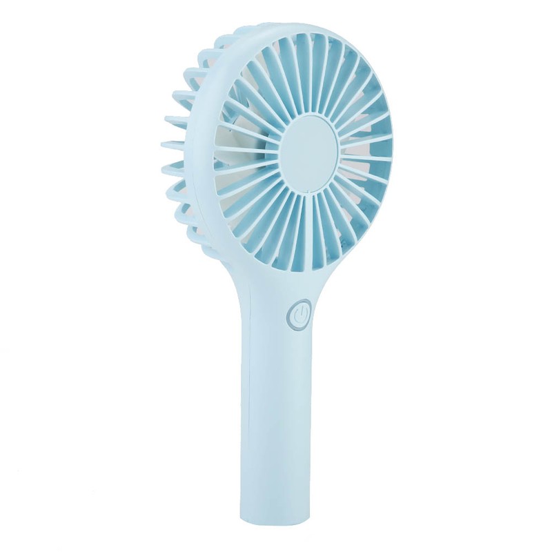 Mini USB Rechargeable Handhold Portable Desktop Cooling Fan (Blue)