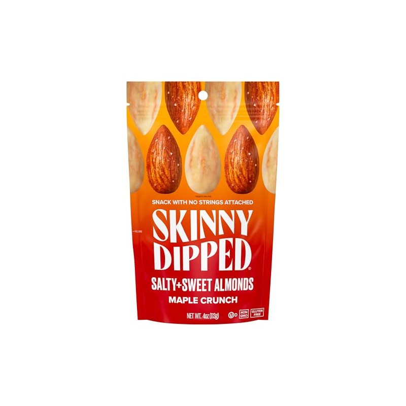 Skinny Dipped Almonds, Maple Crunch Almonds, 4 Ounce