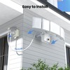 Olafus 120W Plug in Flood Lights Dusk to Dawn LED