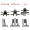 LIKERAINY 95Deg Inset Face Frame Hinge 35mm with Hydraulic Damper