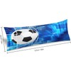Soccer Football in Goal Net Body Pillow Cover with Zipper