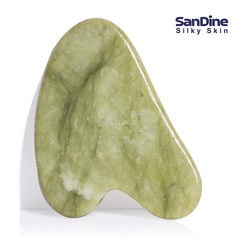 Premium Gua Sha Stone Tool for Face - Jade Gua