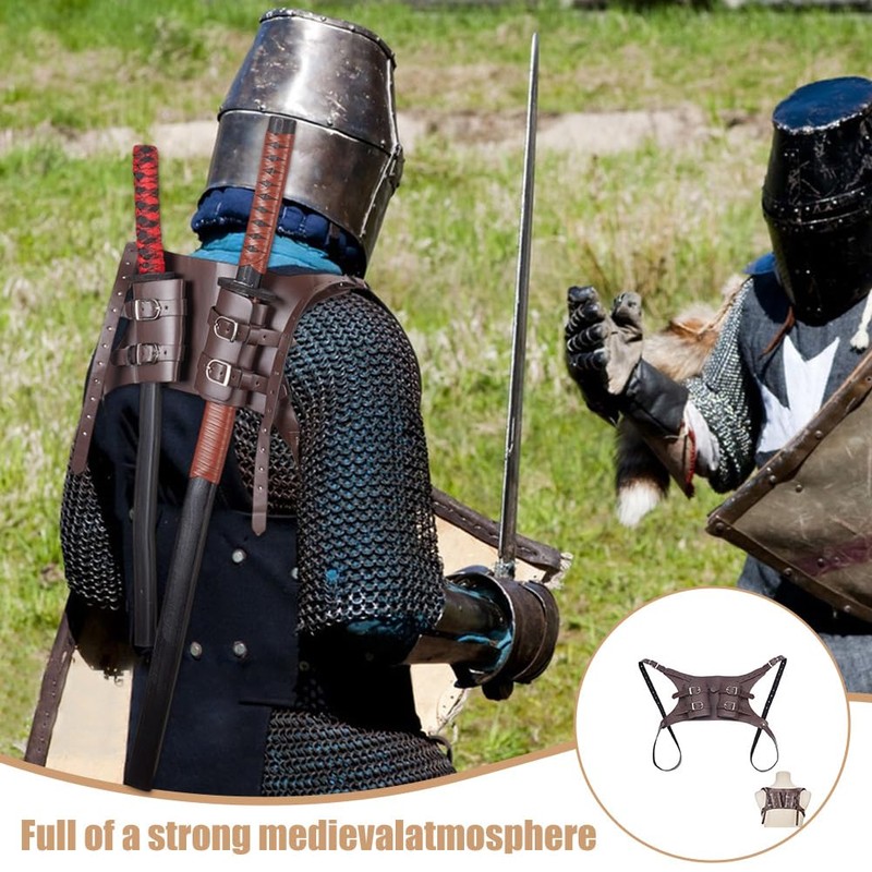 NBEADS Sword Back Holder, Adjustable Sword Shoulder Back Sheath Holder