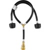 Y Shape Propane Splitter Hose QCC1 Inlet & POL/QCC Outlet