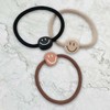 Strong Hair Tie Smile Low Bun Ponytail Bun Hair Tie (3 Colors) / 짱짱한 머리끈 스마일 로우번 포니테일 당고 똥머리 방울 고무줄 (3 COLOR)