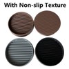 Set of 4 Round Rubber Non-Slip Furniture Coasters for Carpet