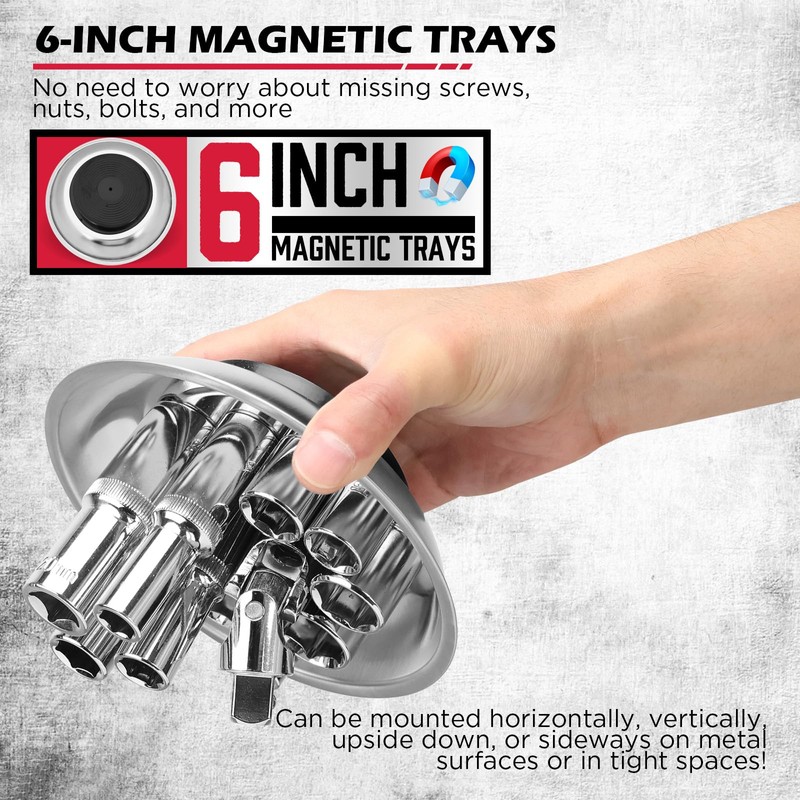 36-Inch Rolling Magnetic Sweeper | 40-Inch Telescoping Magnetic Pickup Tool