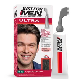 Just For Men Ultra Tinte para Canas, Castaño Oscuro U45, 35g                                                                                          