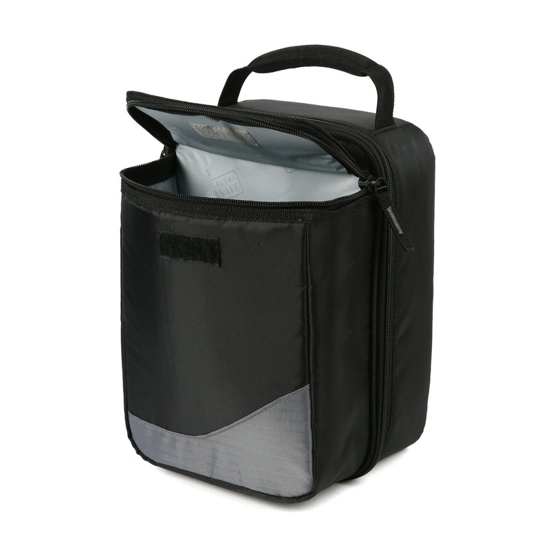 Arctic Zone Expandable HardBody Lunch Box, Black/White | Insulated Upright