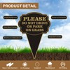 Double Sided Yard Sign,Do Not Drive or Park on Grass