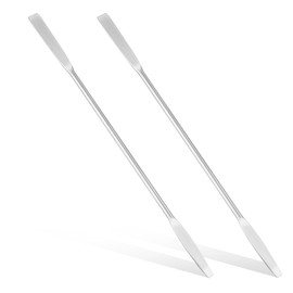 2Pcs Stainless Steel Lab Spatula, Micro Square/Round End Spatula, Lab Laboratory Mini Double-Ended Spatula, 6.2inch