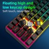 Teclado inalámbrico para Gaming, retroiluminación RGB, 61 Teclas Recargable, 2.4G,