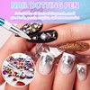 TIESOME Rhinestone Picker Tool with Wax Tip, Nail Rhinestone Picker