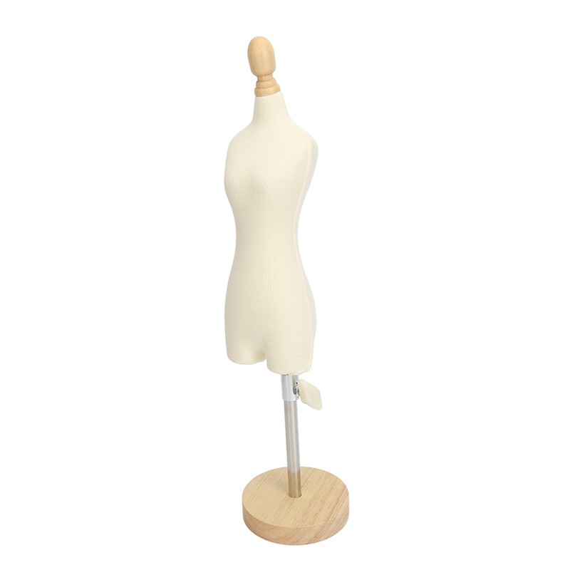 Dress Form Female Mannequin Torso Mini Dress Model with Wooden