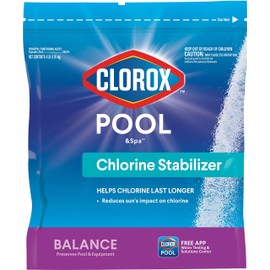Clorox® Pool&Spa™ Swimming Pool Chlorine Stabilizer, Helps Chlorine Last Longer, Saltwater Pool Compatible, 4LB (Pack of 1)